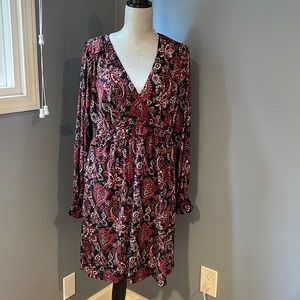 Michael Kors long sleeve boho style dress